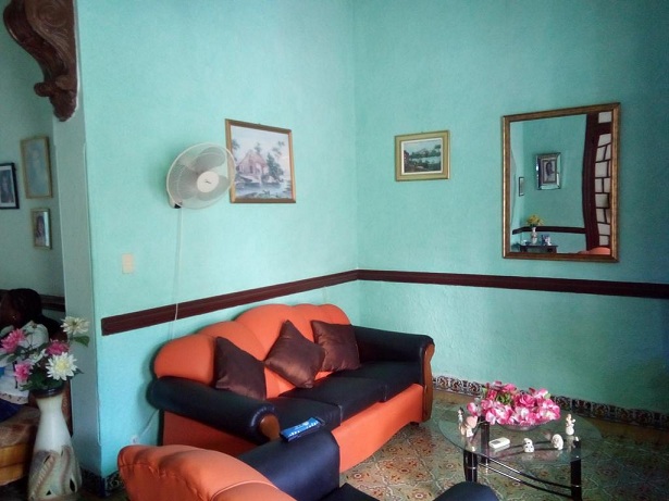 'Living room' Casas particulares are an alternative to hotels in Cuba.